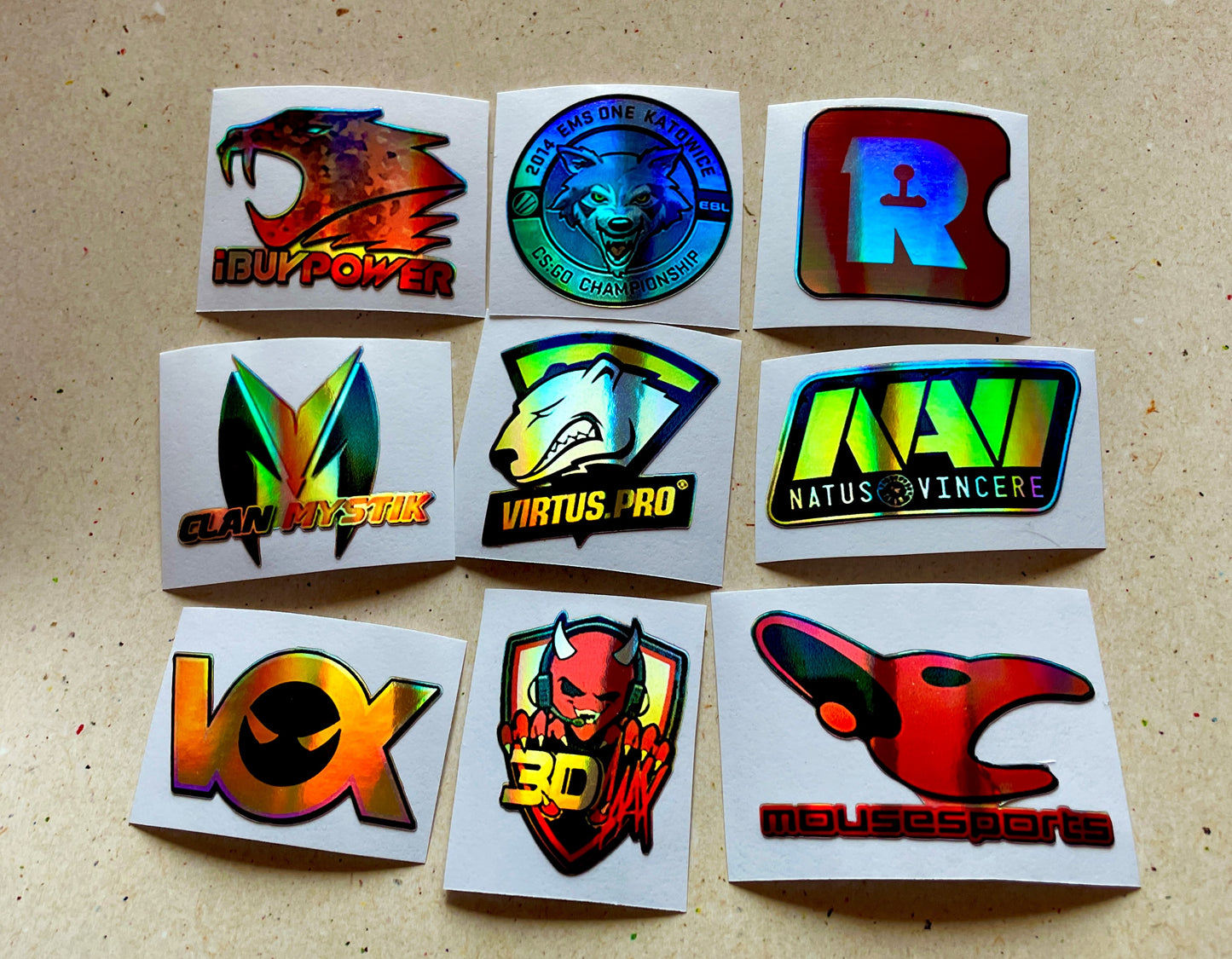 Katowice 2014 Challengers Stickers from CS GO in real life Set / Global Offensive decal / Sticker / Decal / Gaming csgo Gamer Gift