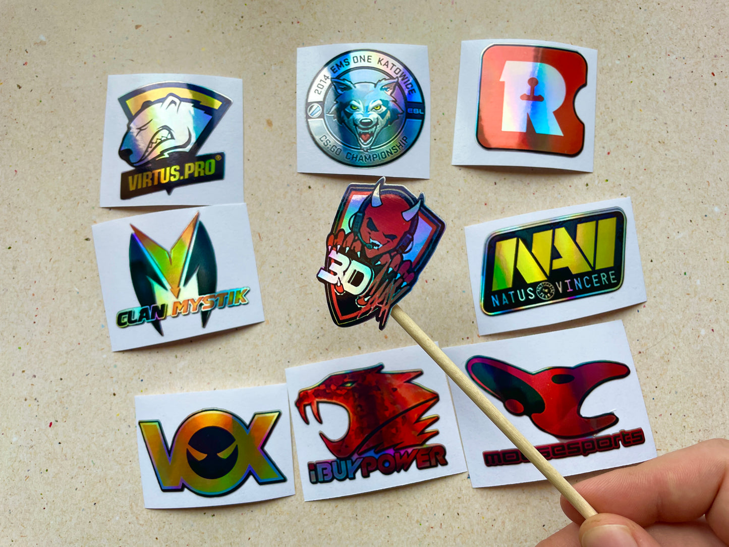 Katowice 2014 Challengers Stickers from CS GO in real life Set / Global Offensive decal / Sticker / Decal / Gaming csgo Gamer Gift