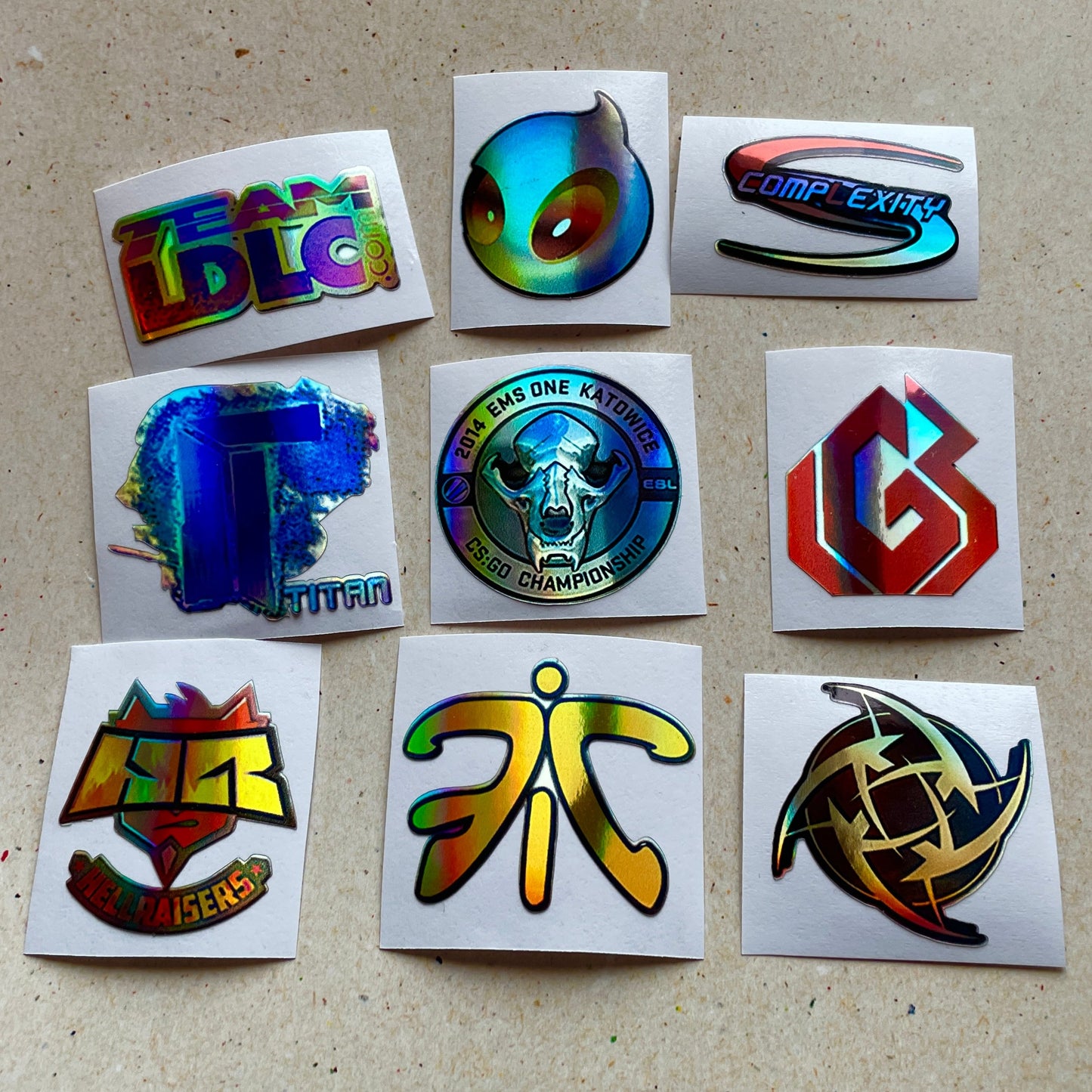 Katowice 2014 Legends Stickers from CS GO in real life Set / Global Offensive decal / Sticker / Decal / Gaming csgo Gamer Gift