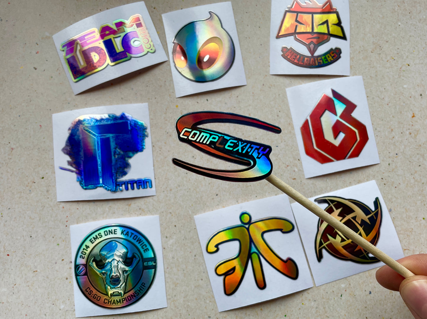 Katowice 2014 Legends Stickers from CS GO in real life Set / Global Offensive decal / Sticker / Decal / Gaming csgo Gamer Gift