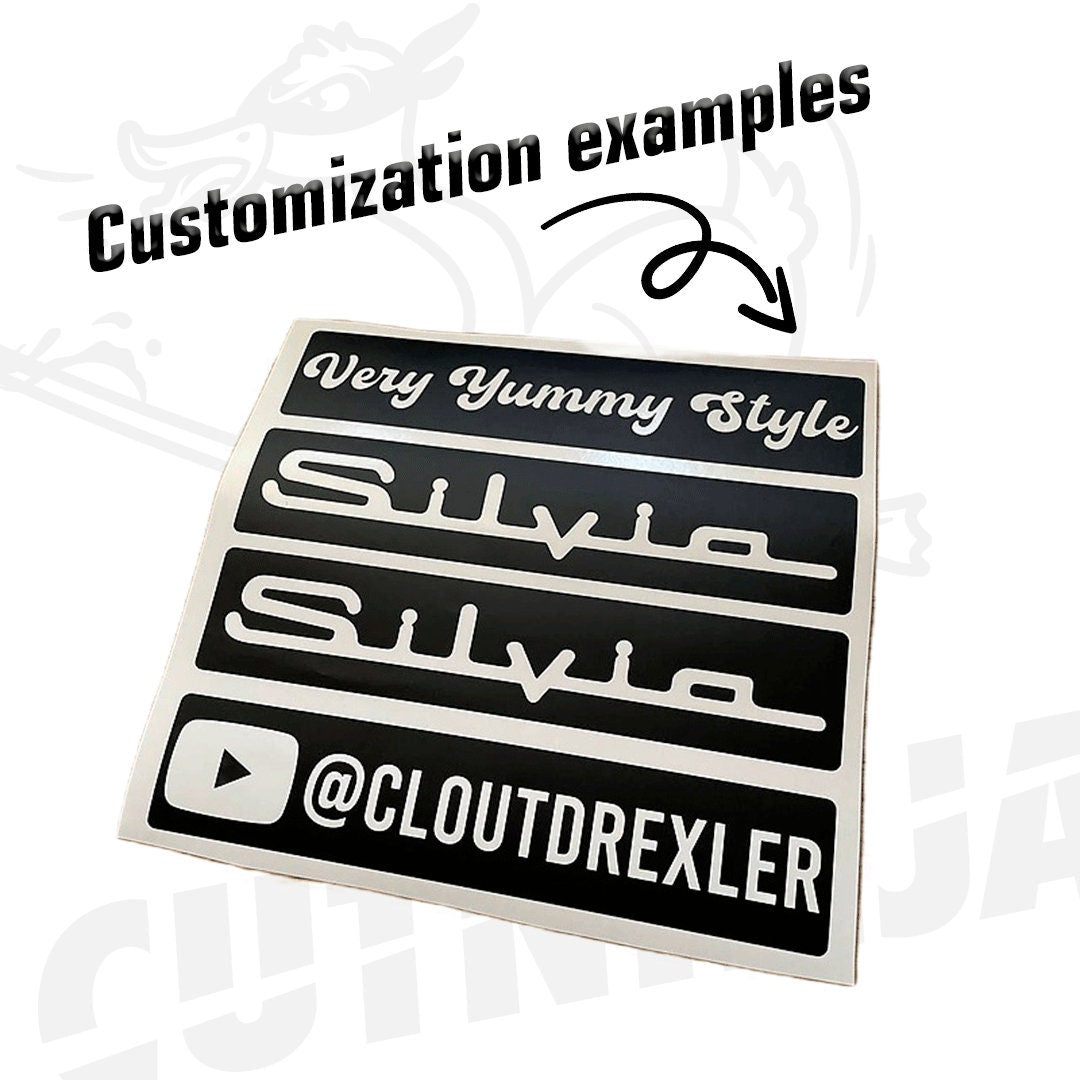 Custom Electric Glowing Led Sticker / Decal ! New Electric stickers collection SPALAH by CutNinja™ / Glow Panel Light Wanted ANY Text / Logo