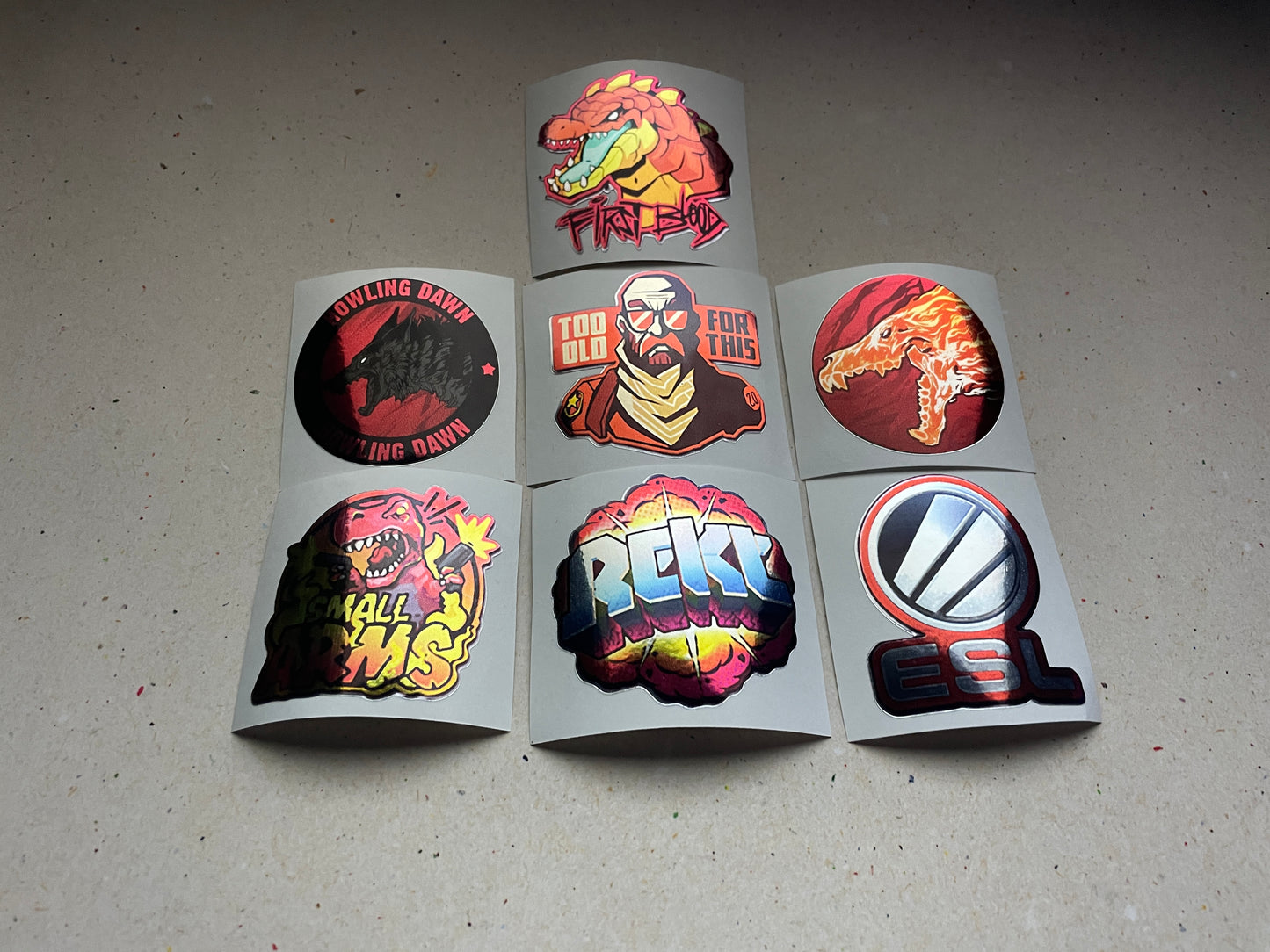 Red Set - Stickers from CS GO in real life / Global Offensive decal / Sticker / Decal / Gaming csgo Gamer Gift