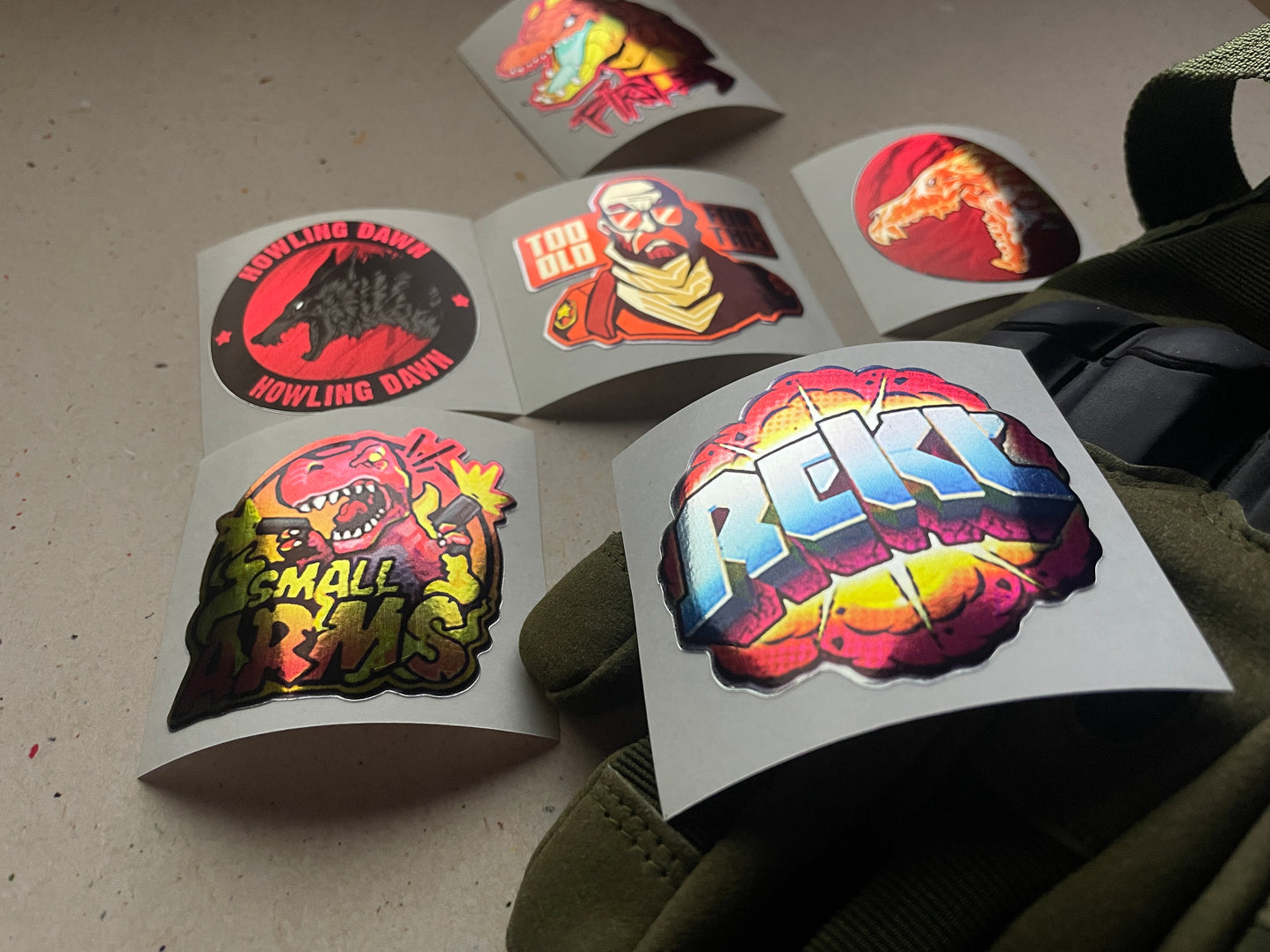 Red Set - Stickers from CS GO in real life / Global Offensive decal / Sticker / Decal / Gaming csgo Gamer Gift