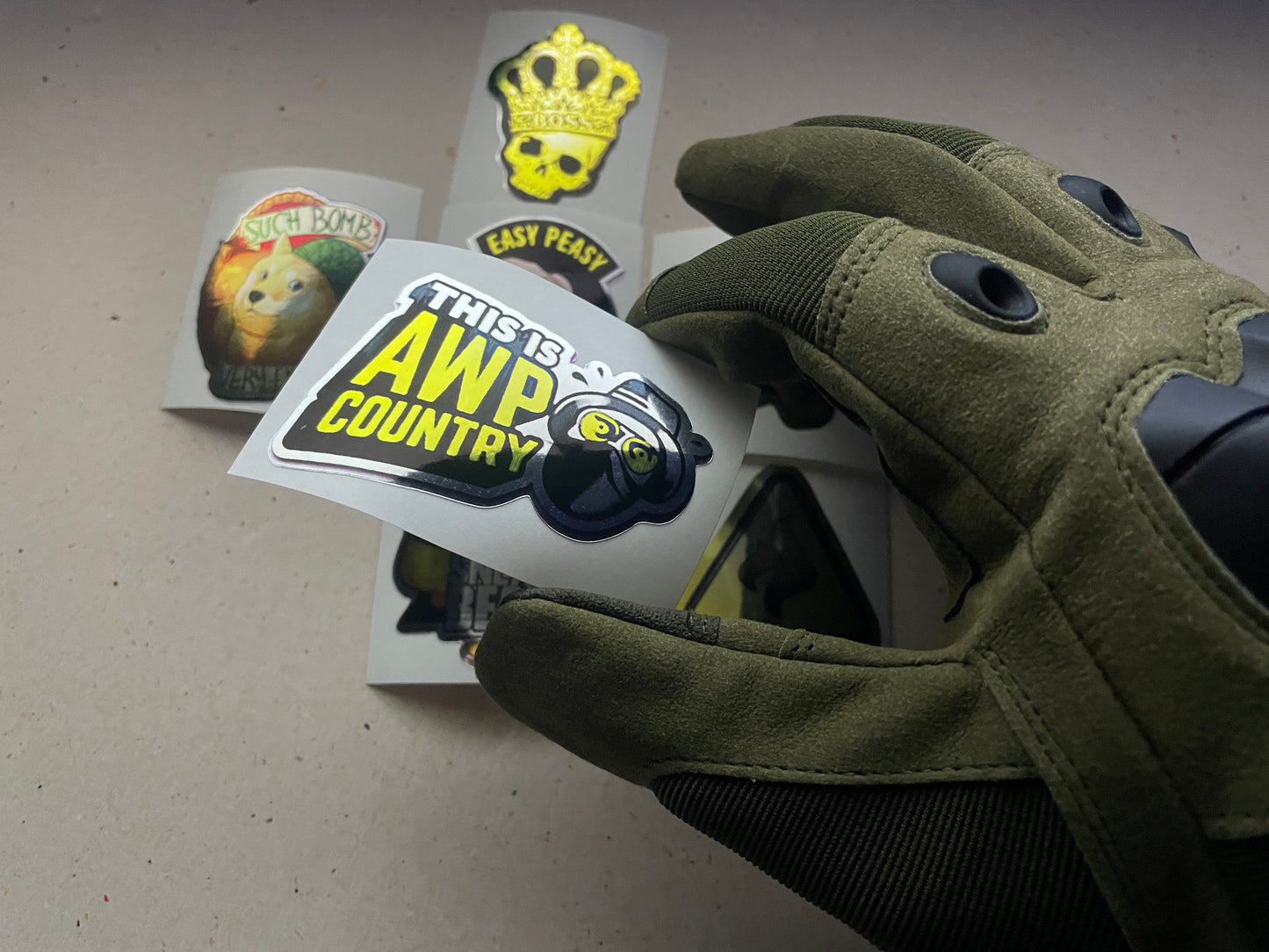 Yellow Set - Stickers from CS GO in real life / Global Offensive decal / Sticker / Decal / Gaming csgo Gamer Gift