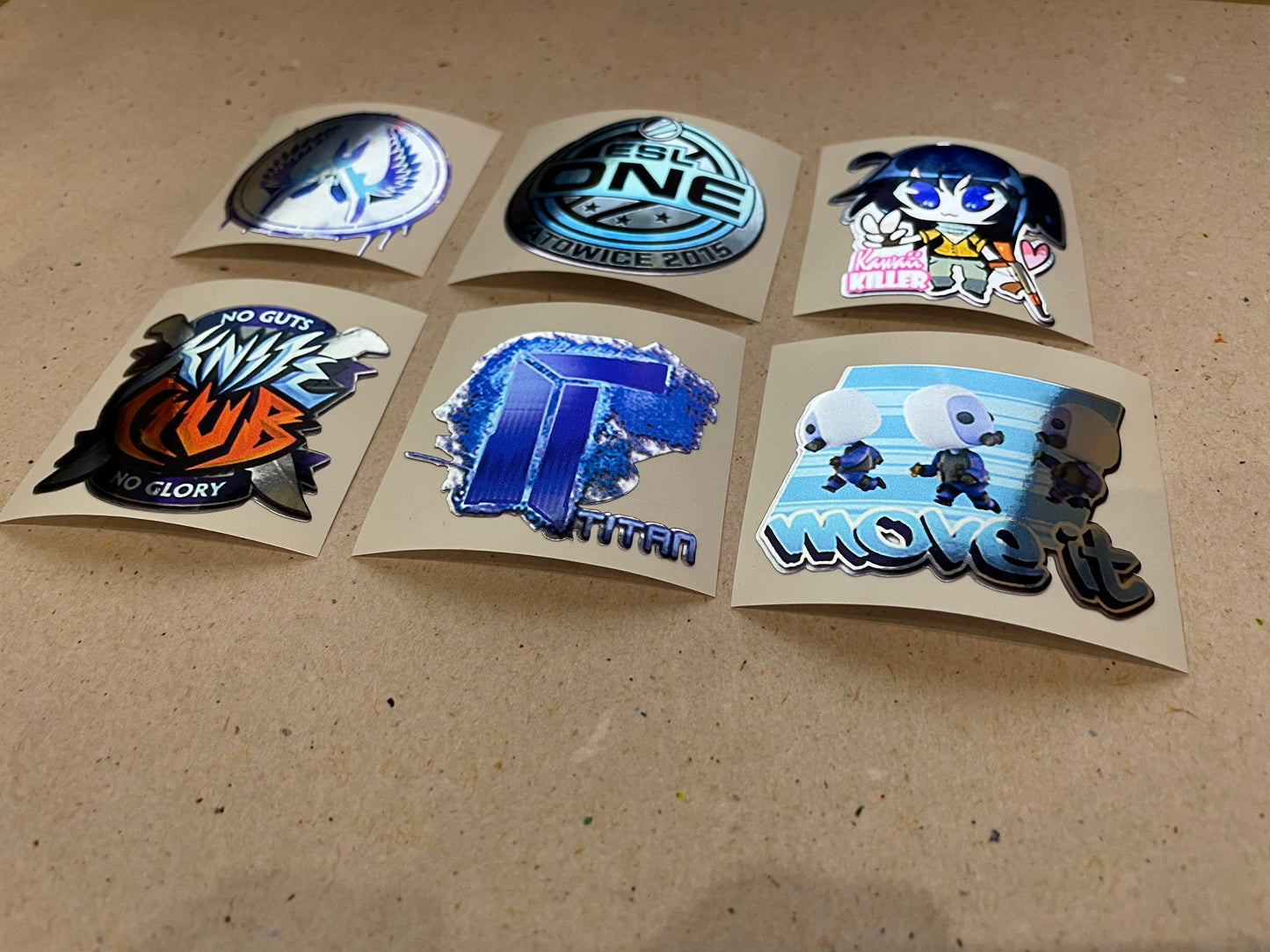 Blue Set - Stickers from CS GO in real life / Global Offensive decal / Sticker / Decal / Gaming csgo Gamer Gift