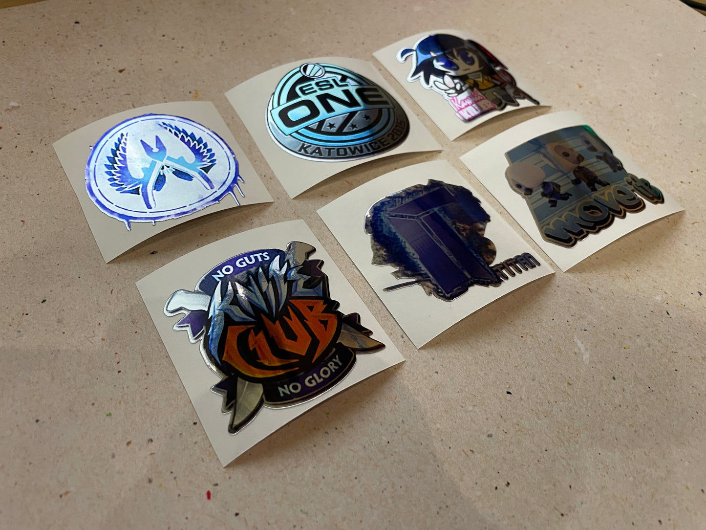 Blue Set - Stickers from CS GO in real life / Global Offensive decal / Sticker / Decal / Gaming csgo Gamer Gift