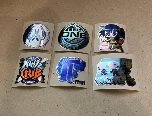 Blue Set - Stickers from CS GO in real life / Global Offensive decal / Sticker / Decal / Gaming csgo Gamer Gift