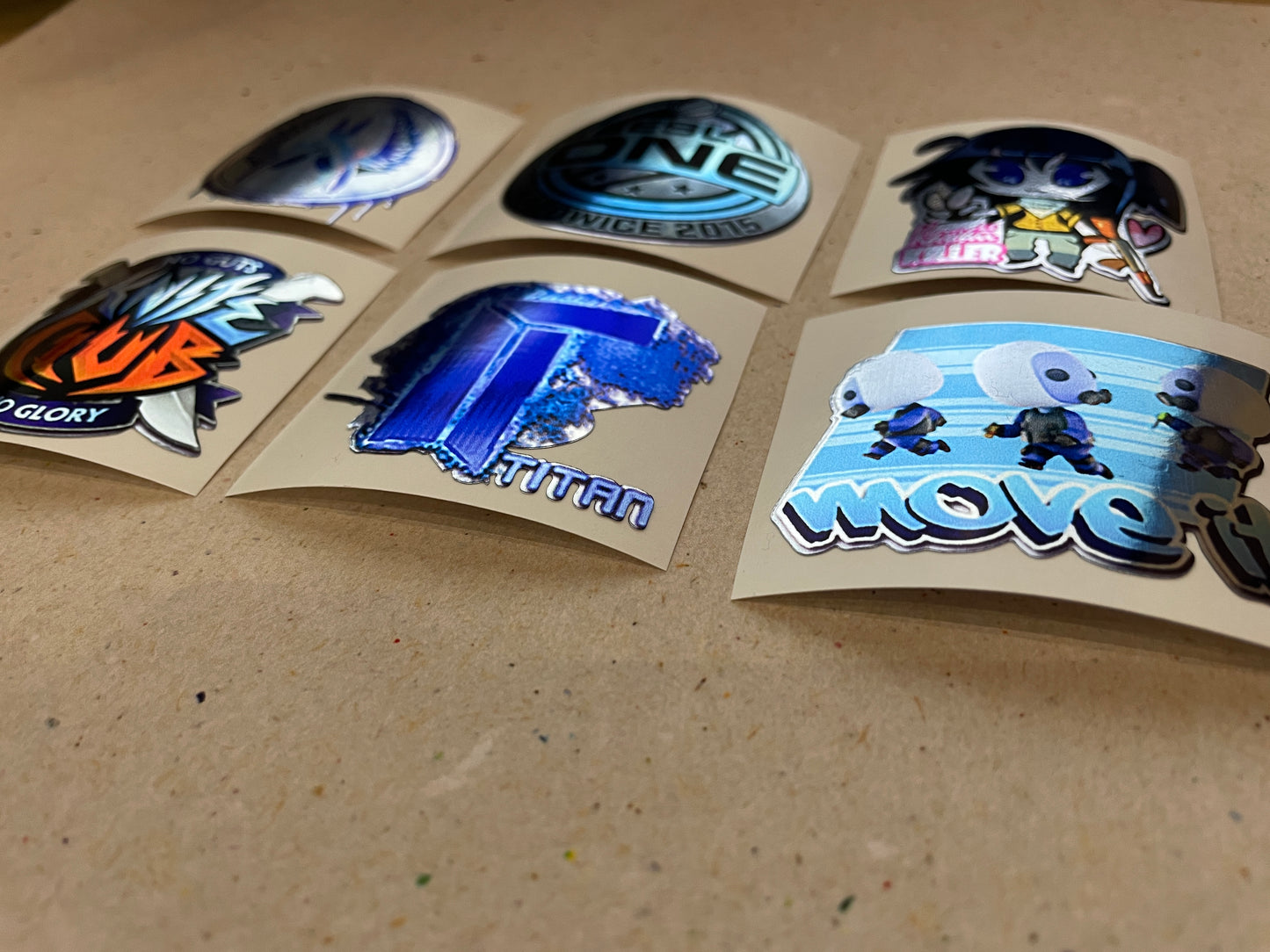 Blue Set - Stickers from CS GO in real life / Global Offensive decal / Sticker / Decal / Gaming csgo Gamer Gift