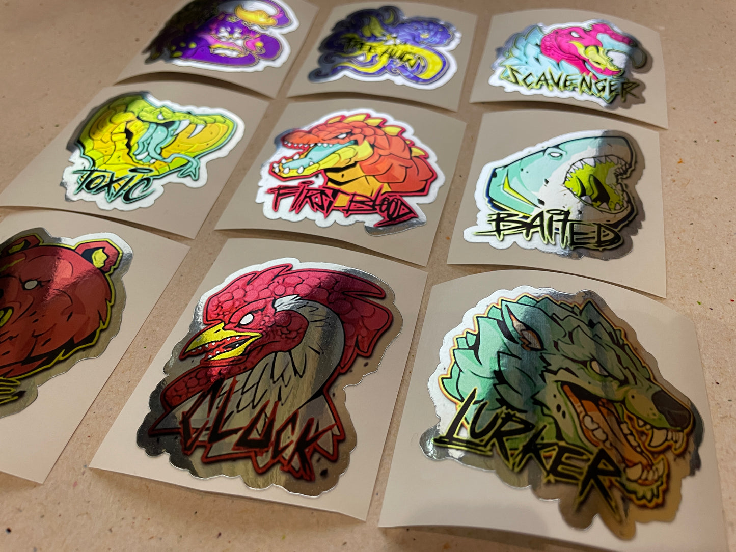 Feral Predators Set - Stickers from CS GO in real life / Global Offensive decal / Sticker / Decal / Gaming csgo Gamer Gift