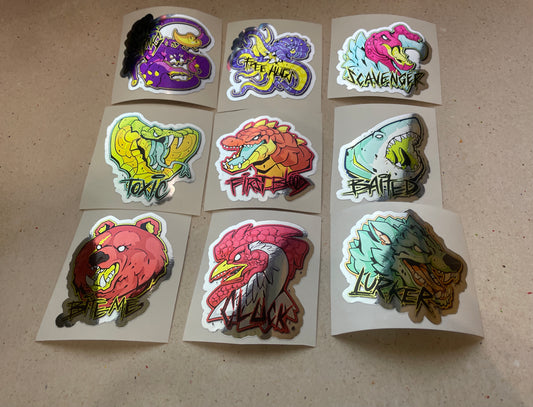 Feral Predators Set - Stickers from CS GO in real life / Global Offensive decal / Sticker / Decal / Gaming csgo Gamer Gift