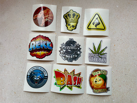 Classic Set - Stickers from CS GO in real life / Global Offensive decal / Sticker / Decal / Gaming csgo Gamer Gift