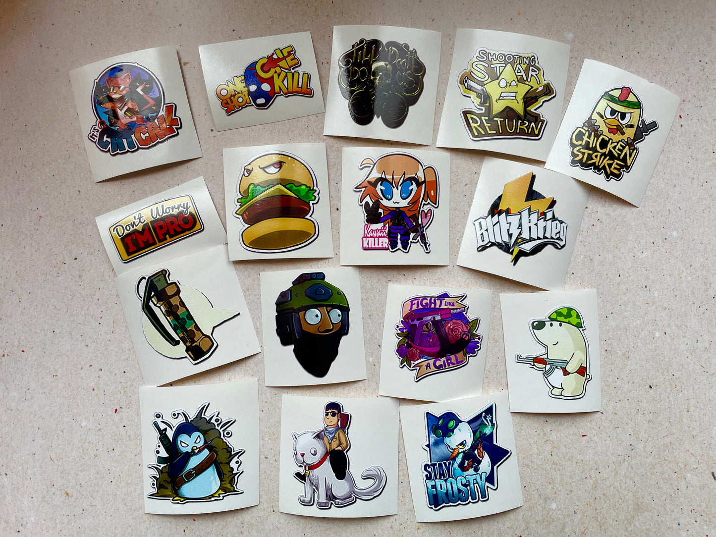 Community 2 Set - Stickers from CS GO in real life / Global Offensive decal / Sticker / Decal / Gaming csgo Gamer Gift