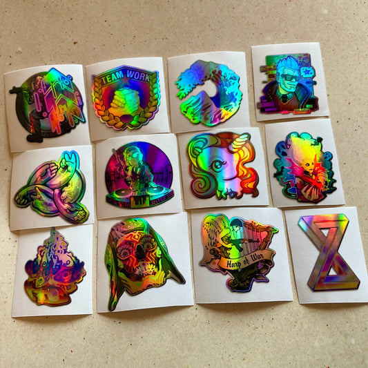 Juicy Holo Set - Stickers from CS GO in real life / Global Offensive decal / Sticker / Decal / Gaming csgo Gamer Gift