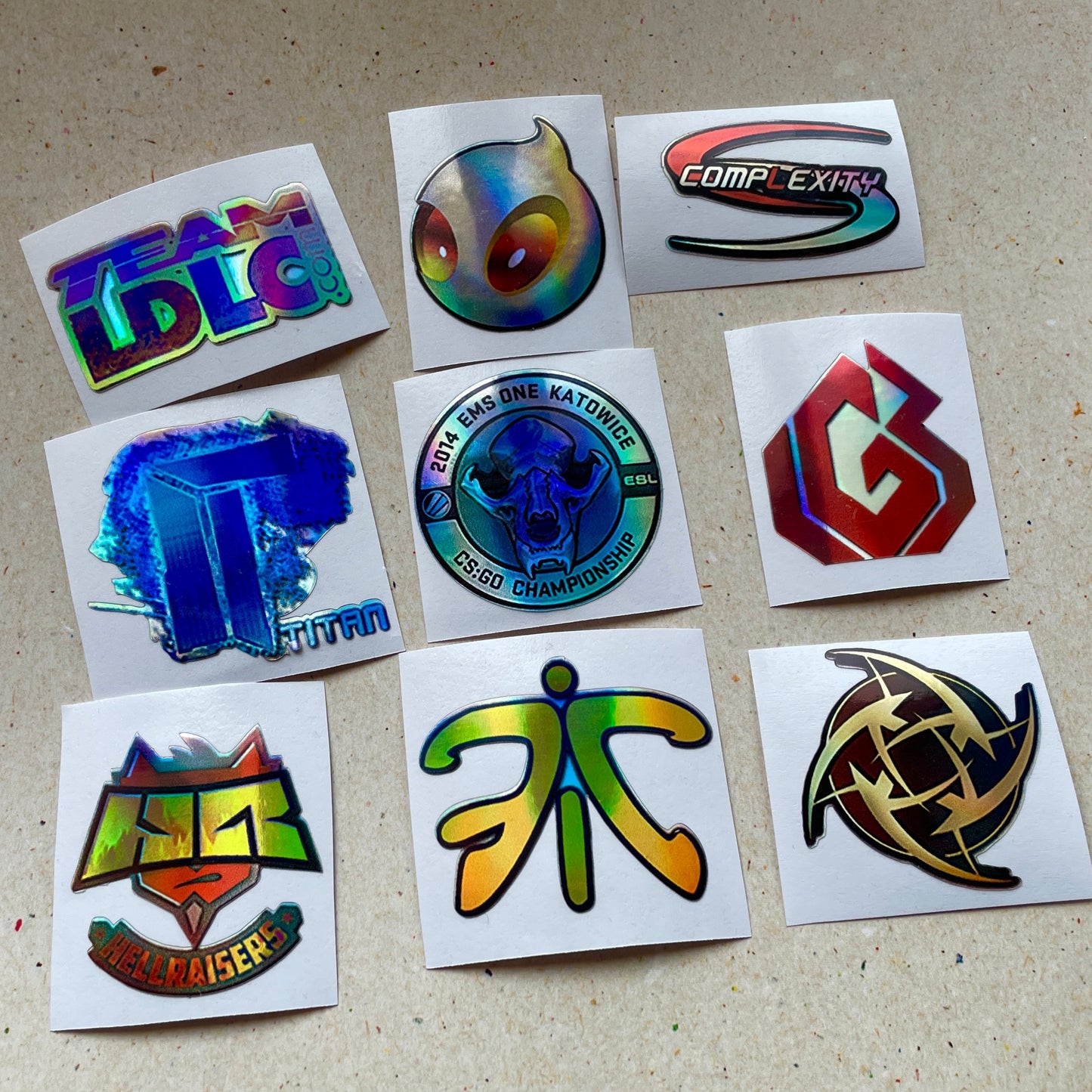 Katowice 2014 Legends Stickers from CS GO in real life Set  / Global Offensive decal / Sticker / Decal / Gaming csgo Gamer Gift