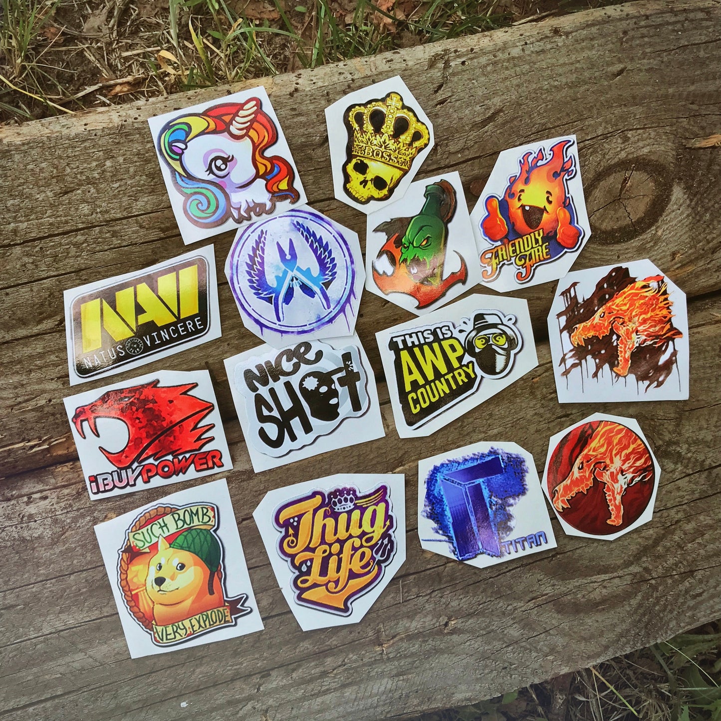 Stickers from CS GO in real life Set #1 / Global Offensive decal / RMR 2020 / Sticker / Decal / Vinyl Stickers / Holo / Gaming / csgo - Gift