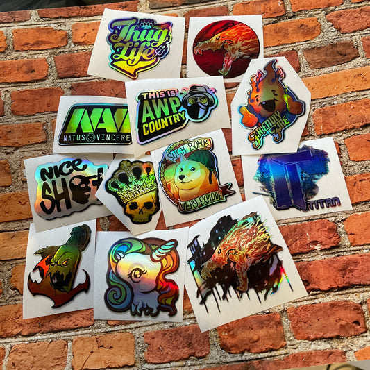 Stickers from CS GO in real life Set #1 / Global Offensive decal / RMR 2020 / Sticker / Decal / Vinyl Stickers / Holo / Gaming / csgo - Gift